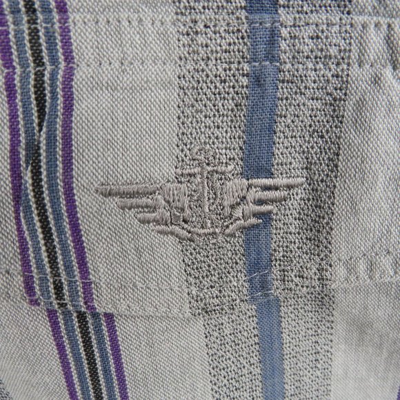 Dockers* Men's Short Sleeve Button Down Curved Hem Chest Pocket Shirt~Size Large - Picture 7 of 13